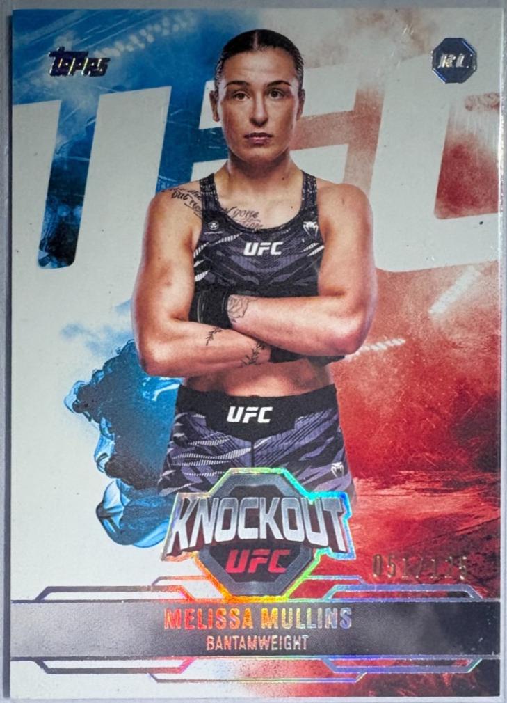 Melissa Mullins 2025 Topps Knockout UFC Base #72 Holo Silver