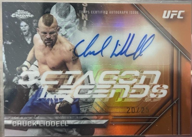 Chuck Liddell 2026 Topps Chrome UFC Octagon Legends Autographs #OLA-CL Orange Refractor