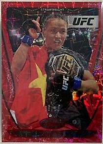 Zhang Weili 2021 Panini Chronicles UFC Base Certified #136 Asia Red