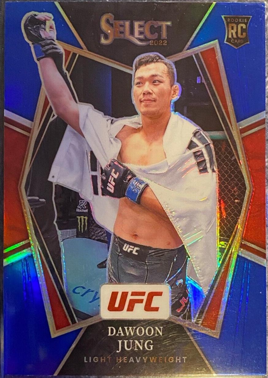 Da Un Jung 2022 Panini Select UFC Premier Level #179 Blue Prizm