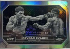 Movsar Evloev 2024 Topps Chrome UFC Base #143 Negative Refractor