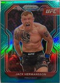 Jack Hermansson 2021 Panini Prizm UFC Base #24 Teal