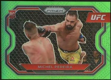 Michel Pereira 2021 Panini Prizm UFC Base #183 Green