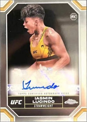 Iasmin Lucindo 2024 Topps Chrome UFC Chrome Rookie Autographs #CRA-ILU Superfractor