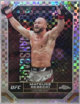 Mateusz Rębecki 2024 Topps Chrome UFC Base #127 X-Fractor