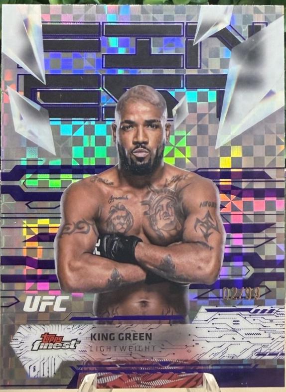 King Green 2025 Topps Finest UFC Base Uncommon #149 Purple Refractor
