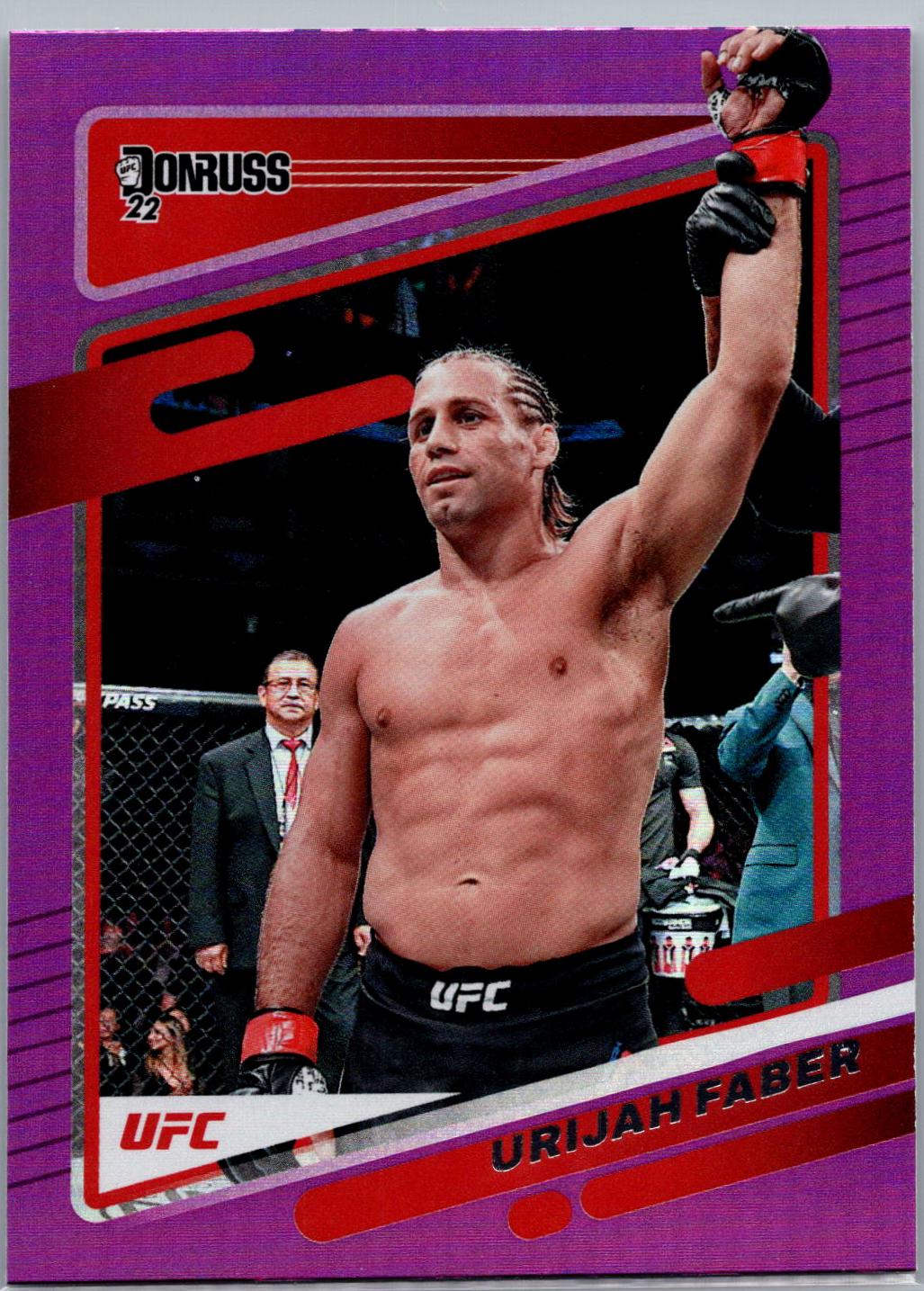 Urijah Faber 2022 Panini Donruss UFC Base #30 Purple Flood