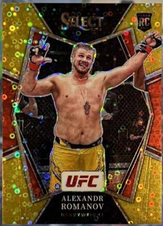 Alexandr Romanov 2022 Panini Select UFC Premier Level #169 Gold Disco