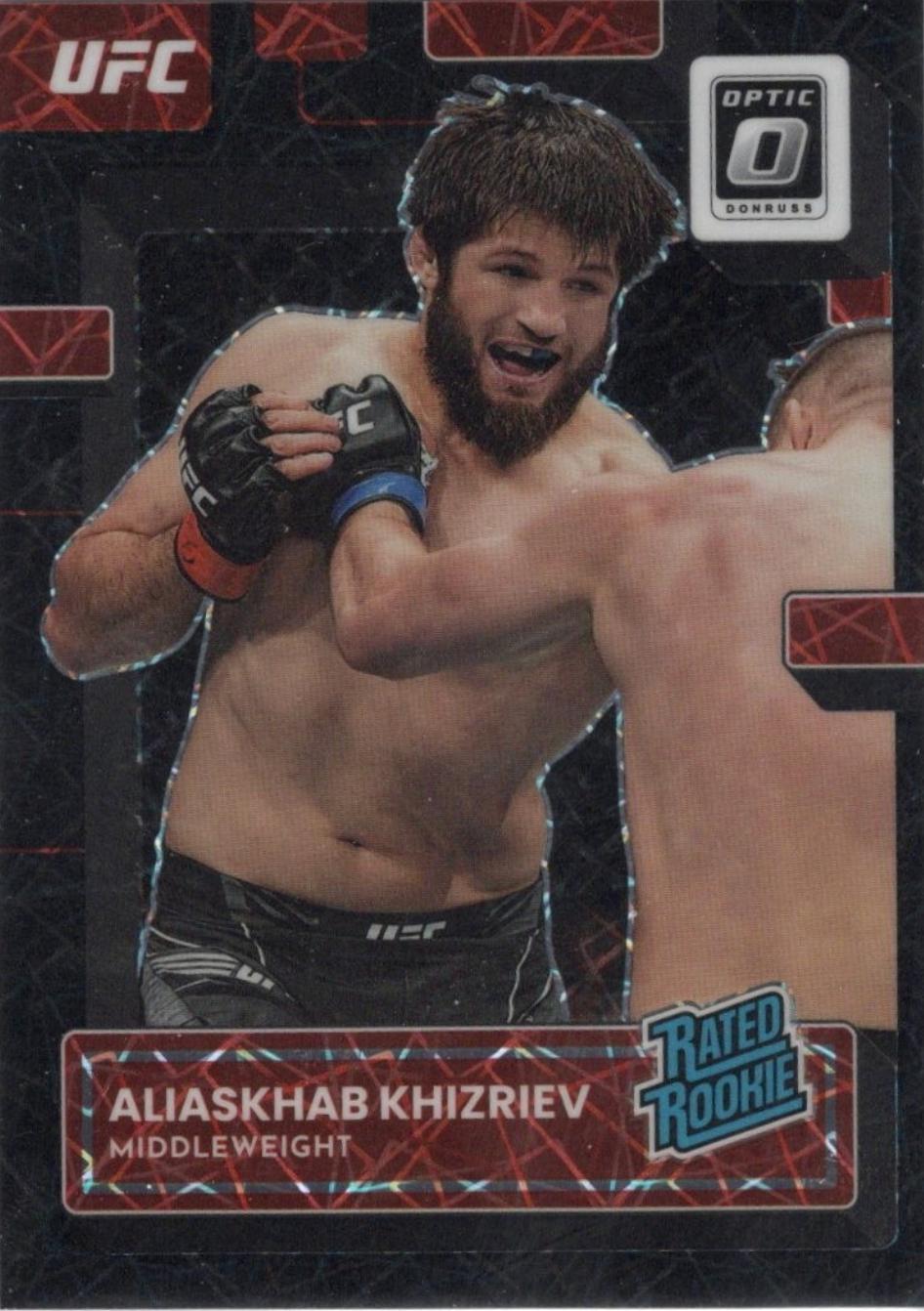 Aliaskhab Khizriev 2023 Panini Donruss Optic UFC Base #118 Black Velocity