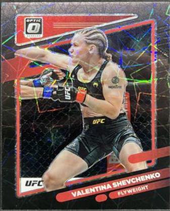 Valentina Shevchenko 2022 Panini Donruss Optic UFC Base #41 Black Velocity