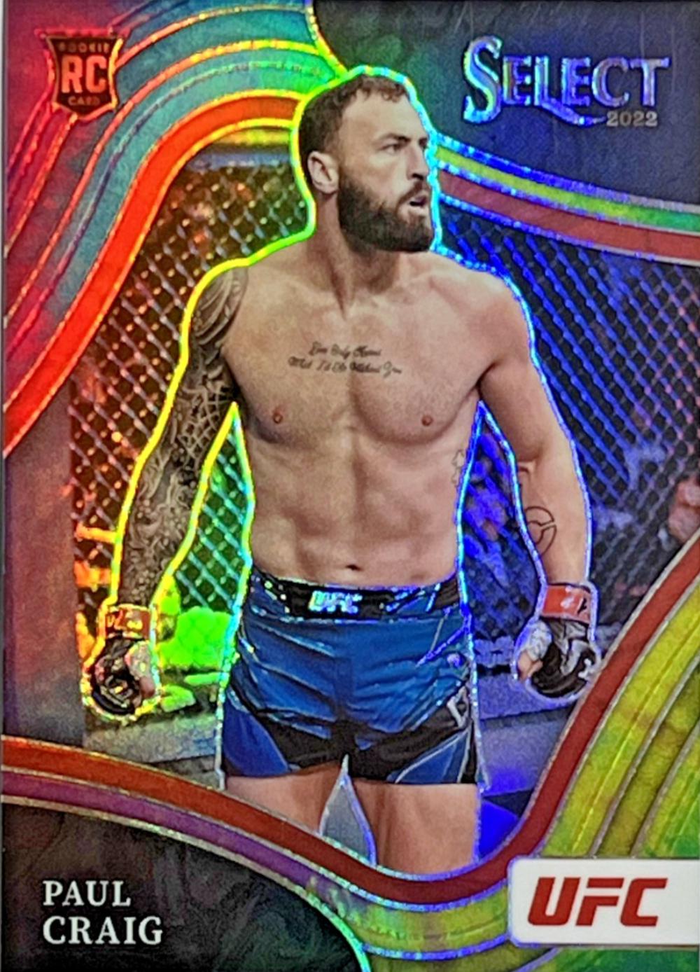 Paul Craig 2022 Panini Select UFC Octagonside #224 Tie Dye