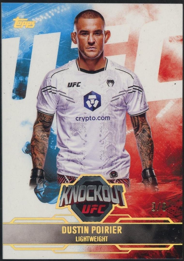 Dustin Poirier 2025 Topps Knockout UFC Base #10 Holo Gold