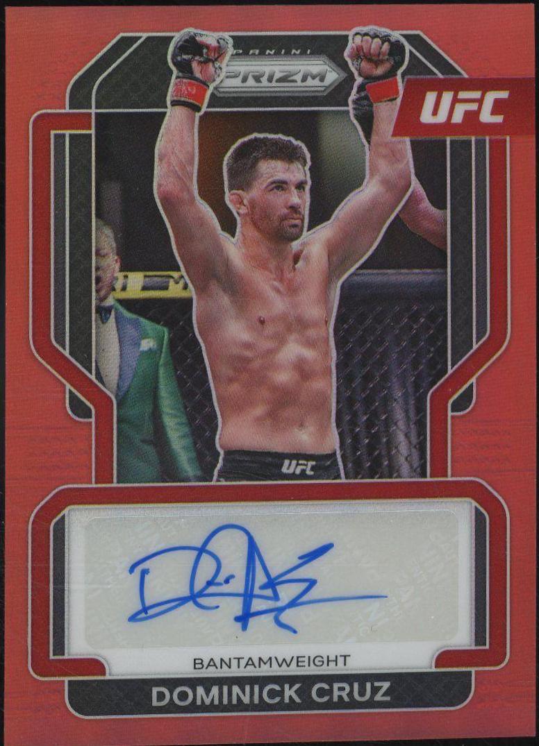 Dominick Cruz 2022 Panini Prizm UFC Signatures #30 Red