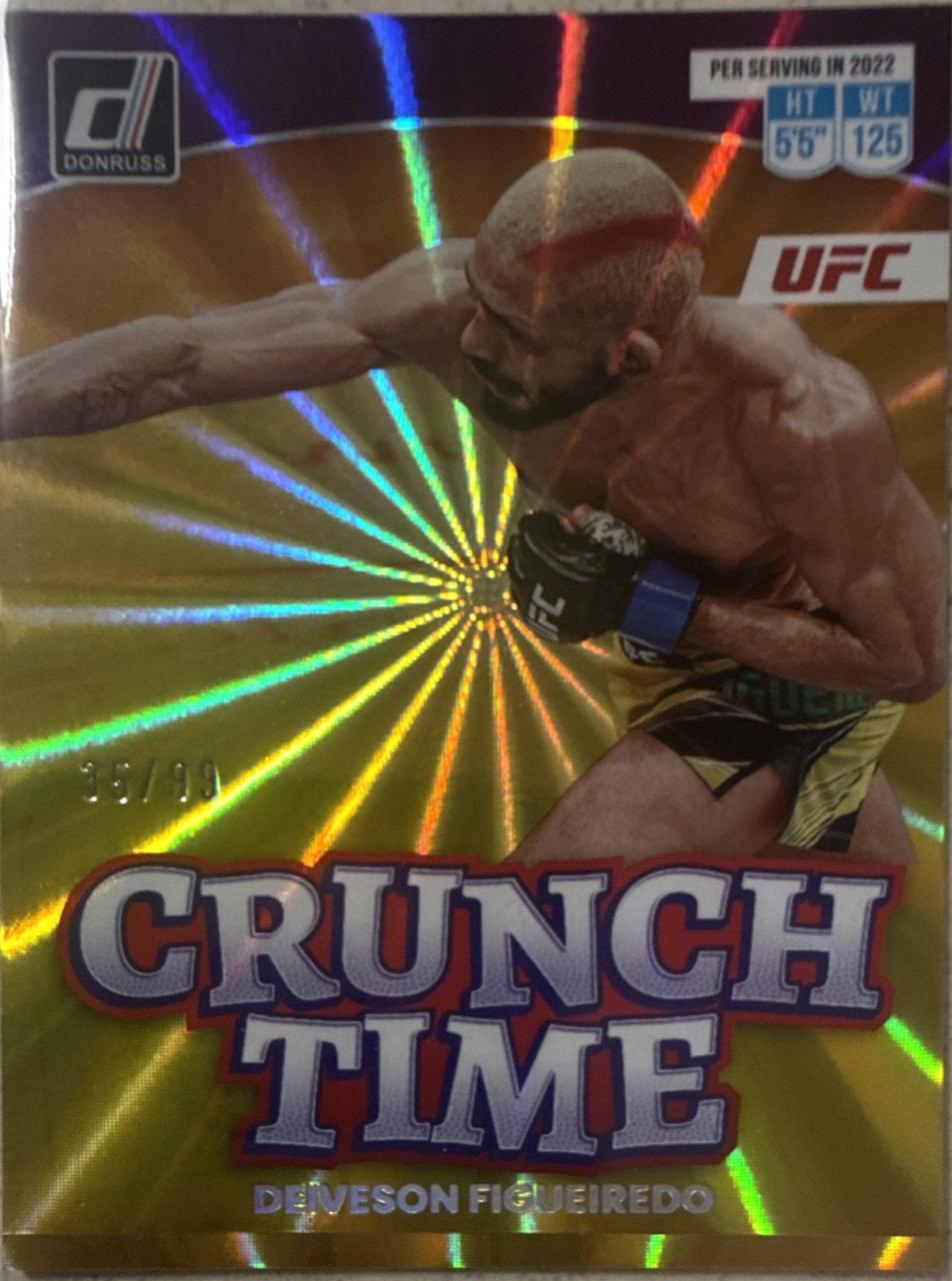 Deiveson Figueiredo 2023 Panini Donruss UFC Crunch Time #17 Purple Laser
