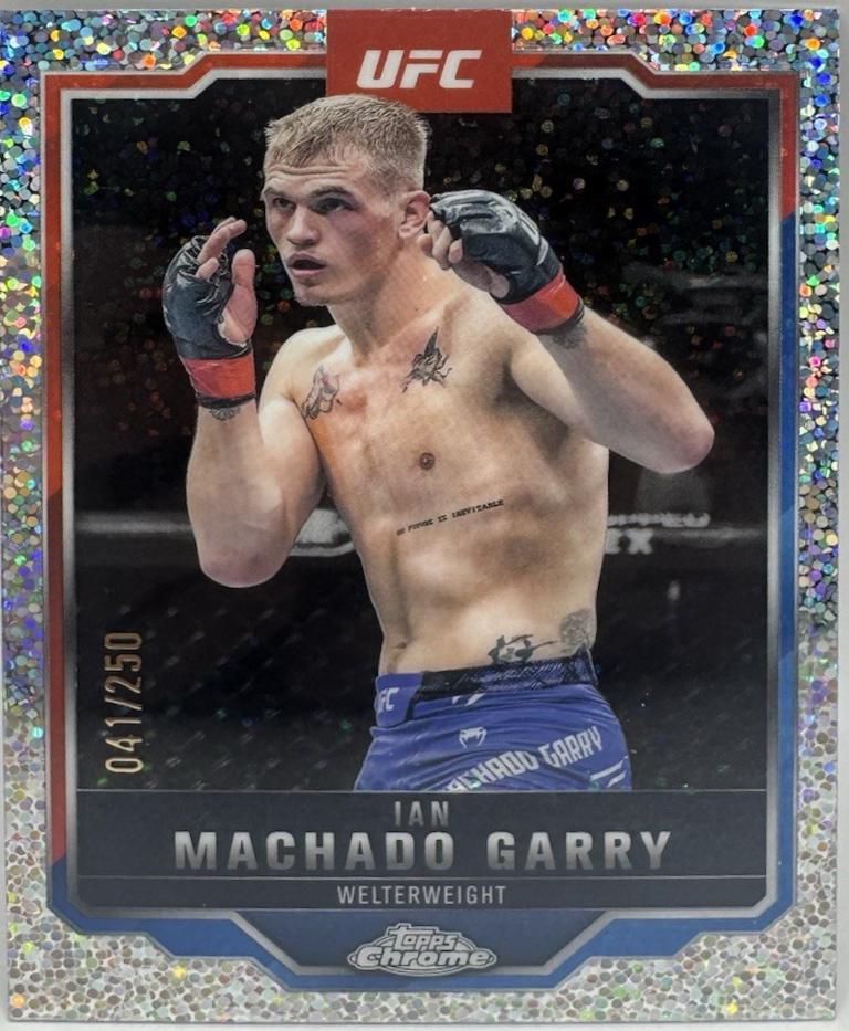 Ian Machado Garry 2025 Topps Chrome UFC Base #163 Speckle Refractor
