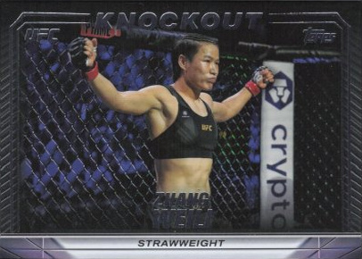 Zhang Weili 2024 Topps Knockout UFC Base #86 Platinum