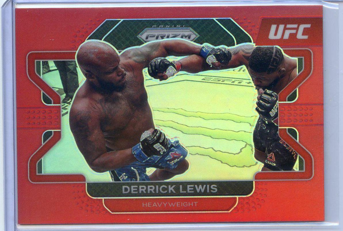 Derrick Lewis 2022 Panini Prizm UFC Base #1 Red