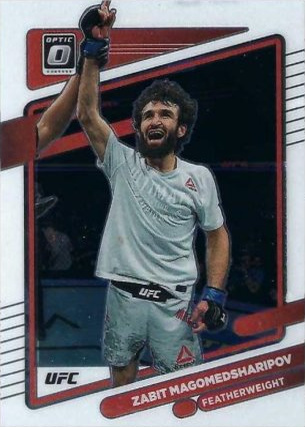 Zabit Magomedsharipov 2022 Panini Donruss Optic UFC Base #63 Gold Vinyl