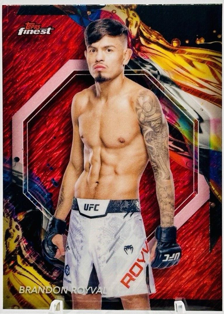 Brandon Royval 2024 Topps Finest UFC Base Uncommon #161 Red Shimmer Refractor