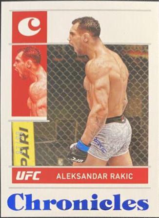Aleksandar Rakic 2022 Panini Chronicles UFC Base Chronicles #26 Blue