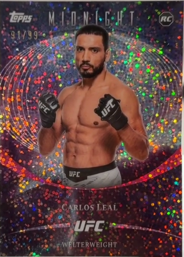 Carlos Leal 2026 Topps Midnight UFC Base #9 Moon Beam