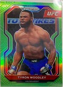 Tyron Woodley 2021 Panini Prizm UFC Base #33 Neon Green