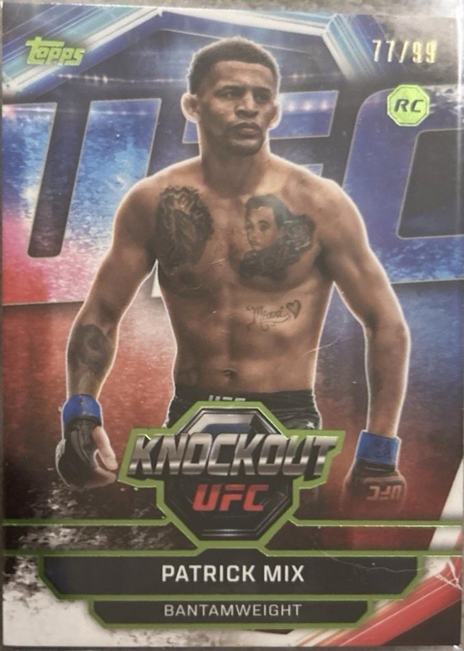 Patrick Mix 2026 Topps Knockout UFC Base #69 Lime Green