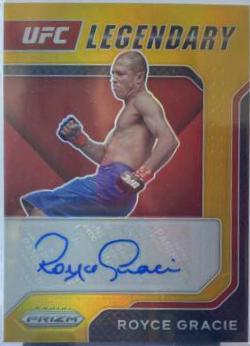 Royce Gracie 2022 Panini Prizm UFC Legendary Signatures #9 Gold
