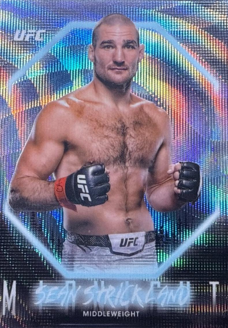 Sean Strickland 2025 Topps Midnight UFC Base #2 Moon Beam