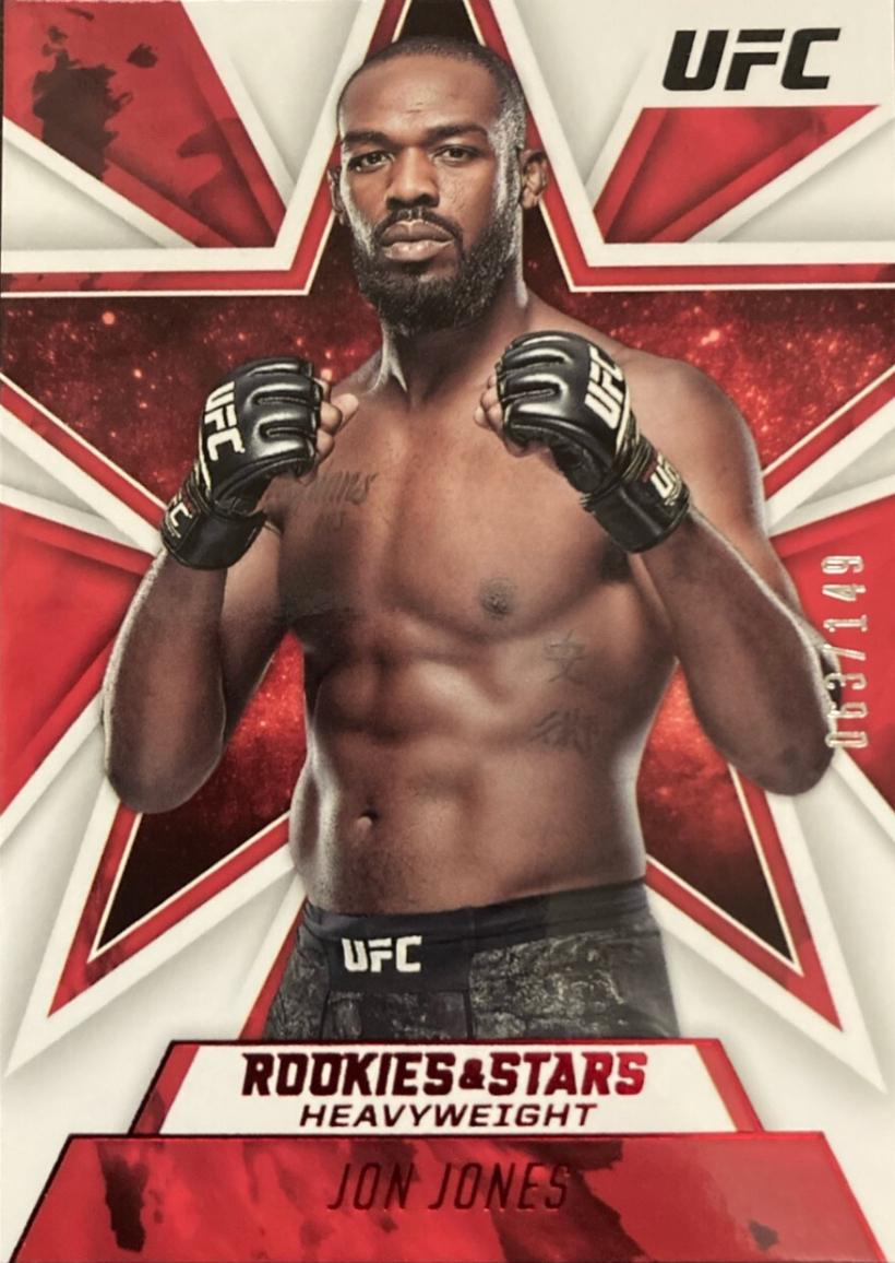 Jon Jones 2021 Panini Chronicles UFC Base Rookies and Stars #84 Asia Red