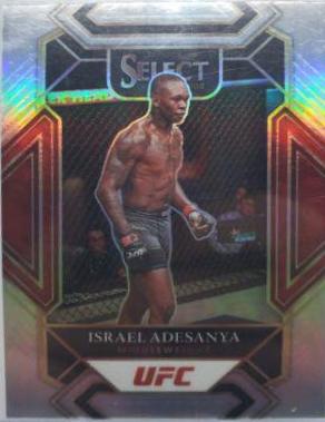Israel Adesanya 2022 Panini Select UFC Mezzanine #383 Silver