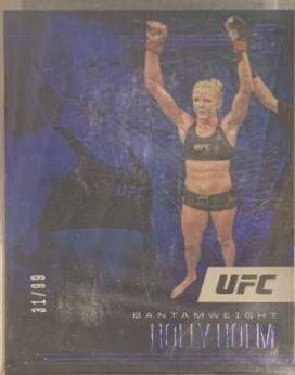 Holly Holm 2021 Panini Chronicles UFC Base Illusions #169 Blue