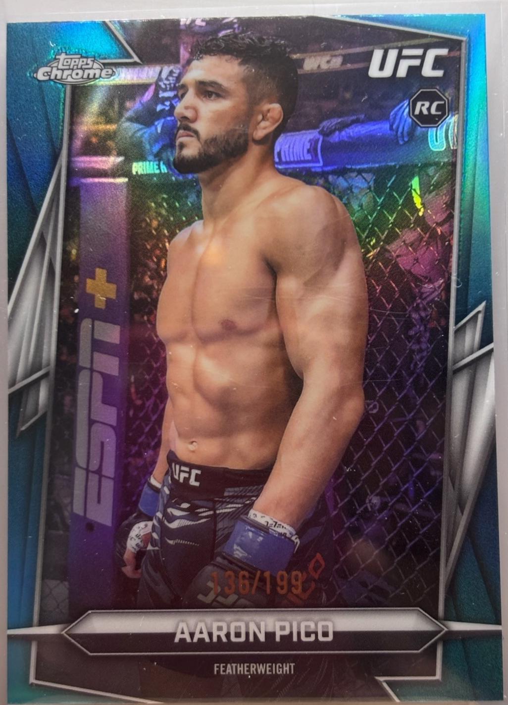 Aaron Pico 2026 Topps Chrome UFC Base #88 Aqua Refractor