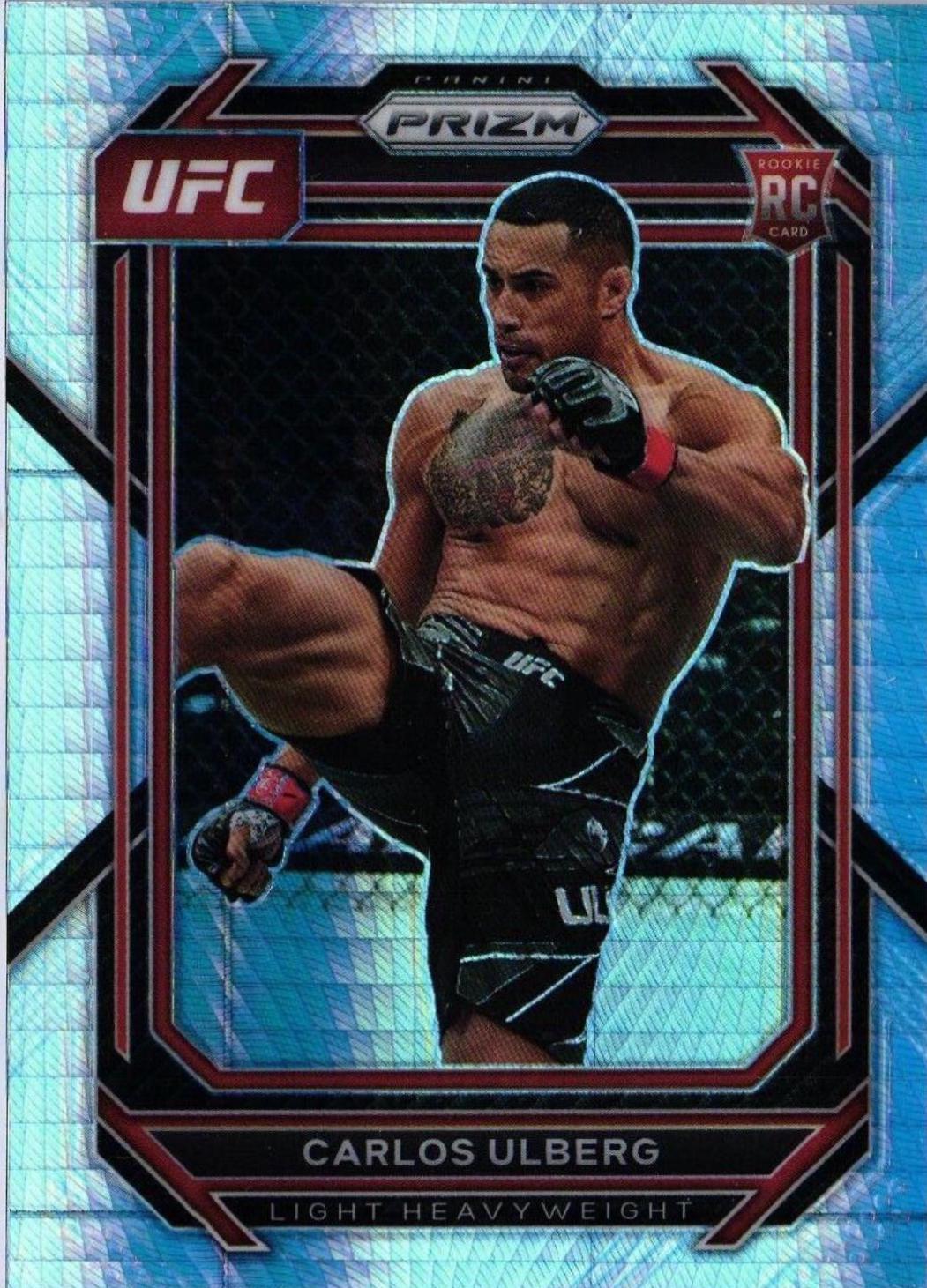Carlos Ulberg 2023 Panini Prizm UFC Base #134 Hyper