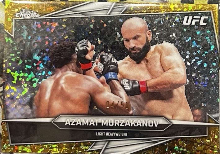 Azamat Murzakanov 2026 Topps Chrome UFC Base #19 Gold Mini Diamonds Refractor