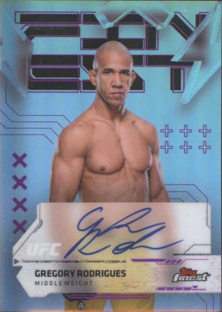 Gregory Rodrigues 2025 Topps Finest UFC Finest Autographs #FA-GR Refractor