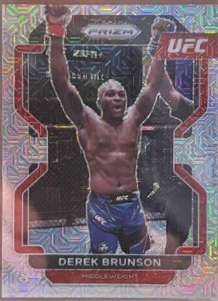 Derek Brunson 2022 Panini Prizm UFC Base #191 Mojo
