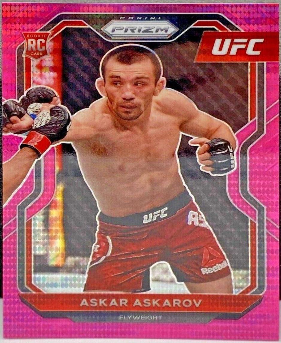 Askar Askarov 2021 Panini Prizm UFC Base #8 Pink Pulsar