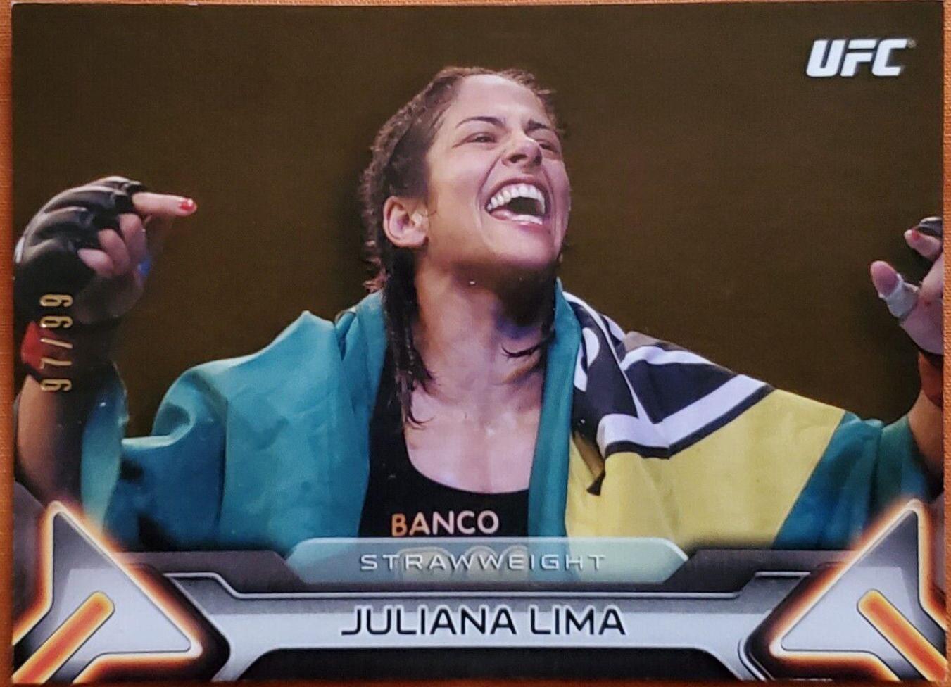 Juliana Lima 2016 Topps UFC Knockout Base #77 Gold
