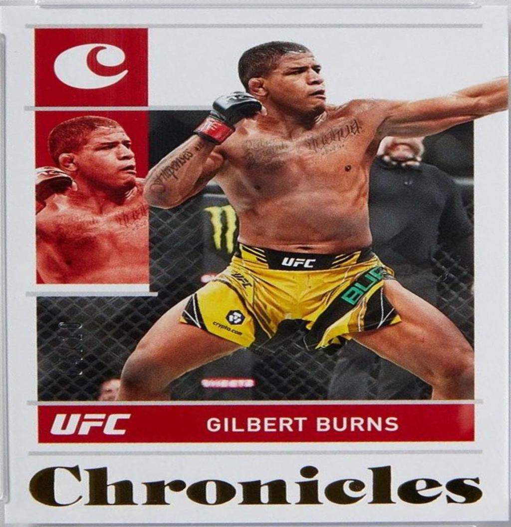 Gilbert Burns 2022 Panini Chronicles UFC Base Chronicles #43 Gold