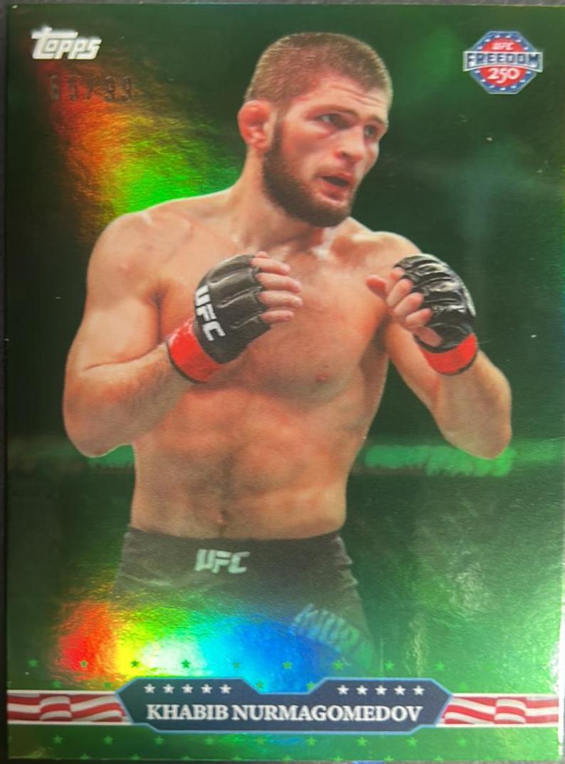 Khabib Nurmagomedov 2026 Topps UFC Freedom 250 Base #4 Green