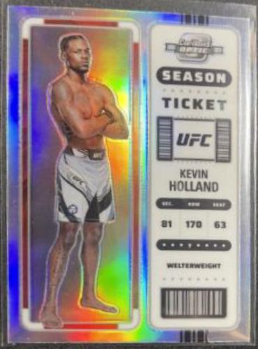 Kevin Holland 2023 Panini Chronicles UFC Base Contenders Optic Season Ticket #360 Silver