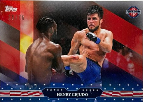 Henry Cejudo 2026 Topps UFC Freedom 250 Base #11 Gold