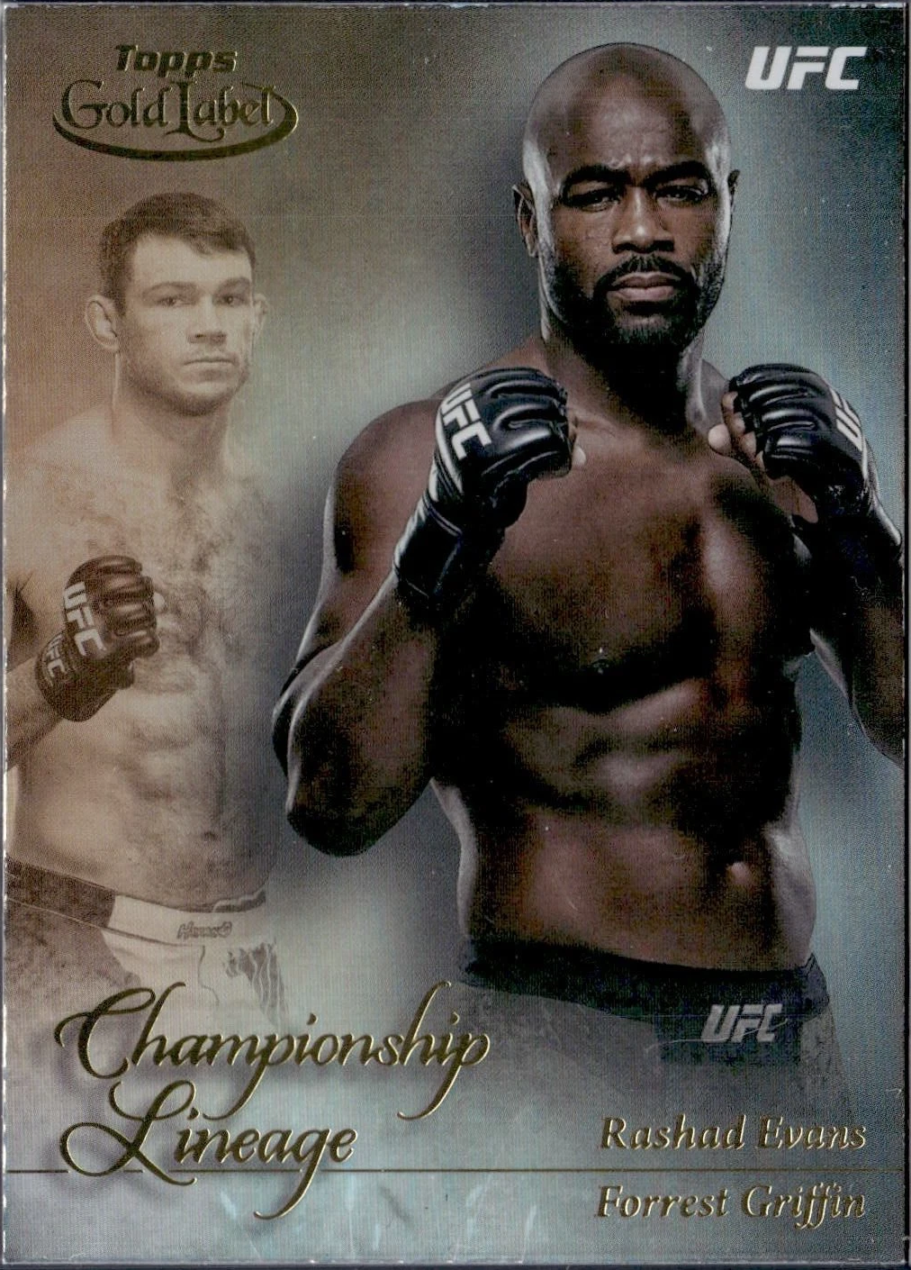 Rashad Evans / Forrest Griffin 2024 Topps Gold Label UFC Championship Lineage #CL-9 Red