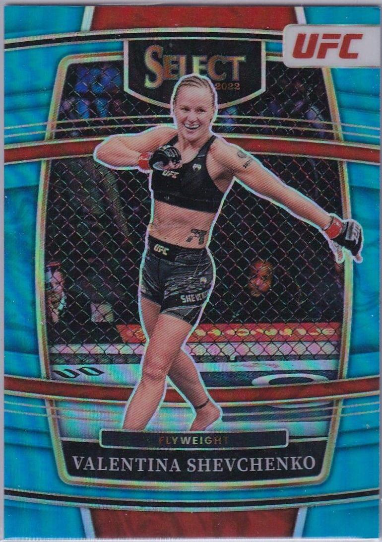 Valentina Shevchenko 2022 Panini Select UFC Concourse #67 Blue Prizm