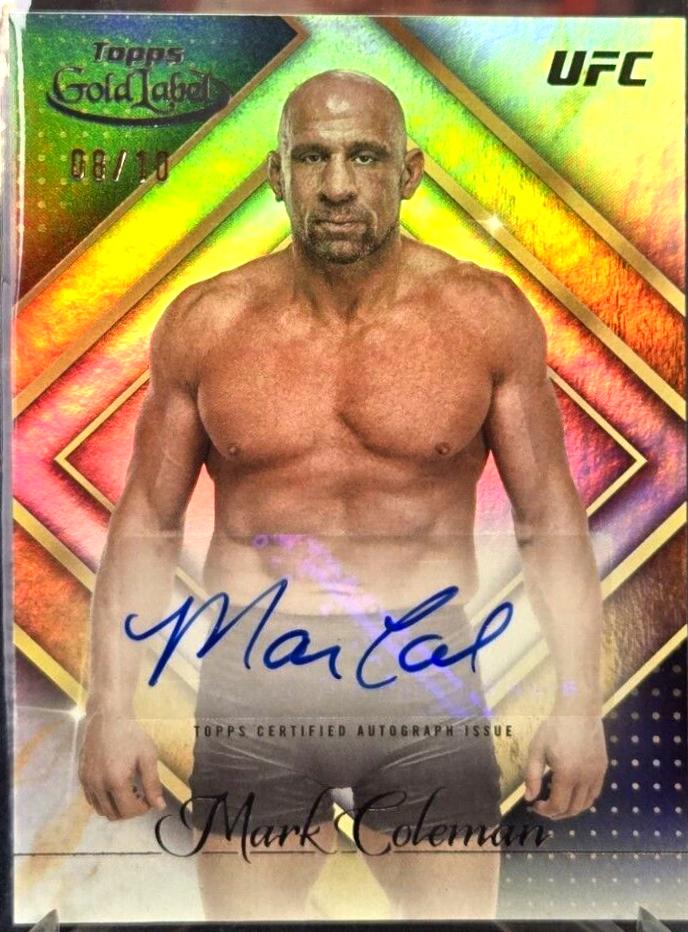Mark Coleman 2024 Topps Gold Label UFC Golden Greats Autographs #GGA-MCO Black