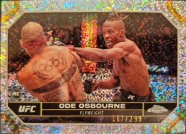 Ode Osbourne 2024 Topps Chrome UFC Base #133 Speckle Refractor