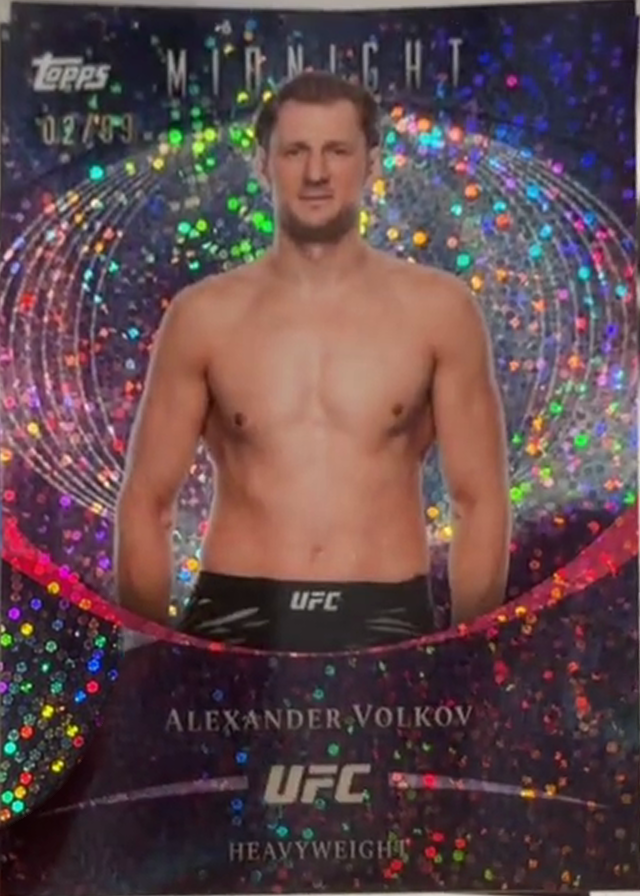 Alexander Volkov 2026 Topps Midnight UFC Base #38 Twilight