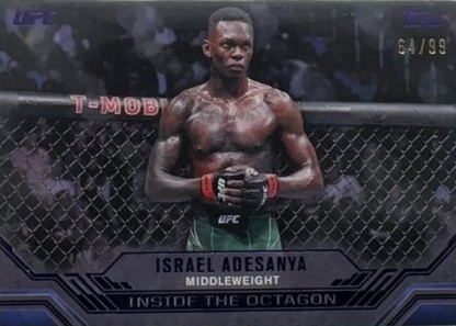 Israel Adesanya 2024 Topps Knockout UFC Inside the Octagon #ITO-18 Black