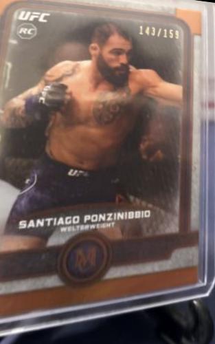 Santiago Ponzinibbio 2019 Topps UFC Museum Collection Base #14 Copper